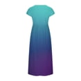thumbnail image 5 of Robes pour Femmes Été Décontractées Amples Robe d'Été Sans Manches Plage Longue Ample Caftan Robe Maxi avec Poches, 5 of 5