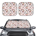 thumbnail image 2 of Cauagu Rose Flowers Cauagu {designName} Print Foldable Car Windshield Sun Shade | Front Windshield Shade for Sun | Fits Small Sedans, Mini SUVs, Hatchbacks-Medium, 2 of 6