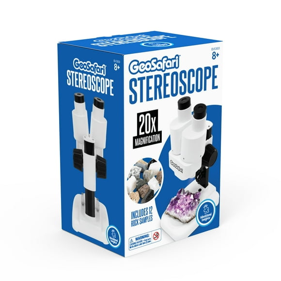 Educational Insights Stéréoscope GeoSafari - Microscope Stéréo d'Introduction pour Enfants de 8 Ans et Plus, Jouets Scientifiques pour Enfants