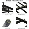 thumbnail image 6 of Feonase Twin Size Metal Bed Frame with Fabric Button Tufted Headboard,Heavy Duty Metal Slats, Dark Grey, 6 of 10