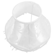 Supvox White Scallop Bell Lamp Shade with Tassel Trim for Home Lamps