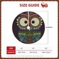 thumbnail image 4 of Kll Boho Owl Christmas Tree Skirt 36",Party Decorations Farmhouse For Christmas Decorations Holiday Party, 4 of 8