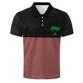 thumbnail image 4 of Mens Summer Tops Dressy Casual Vintage T Shirts Lace Blouses for Men Dressy Elegant Red Shirts for Men Plus Men Workout Tops Fitted Short Sleeve Button Up Shirts for Men Pattern, 4 of 4