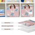 thumbnail image 6 of Rectangle Storage Basket with Handles Cute Bunny Collapsible Storage Bin Large Storage Bins Decorative for Clothes Toys Bedroom, 6 of 8