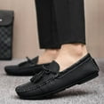 thumbnail image 6 of Men's Casual Loafers Slip On Leather Shoes Lightweight Driving Shoes Moccasins Classic Penny Loafer Flats Boat Shoes, 6 of 10