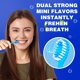 thumbnail image 5 of Cepillo dental desechable 5 en 1 con pasta dentífrica hilo dental palillo raspador lingual para viaje, 5 of 6