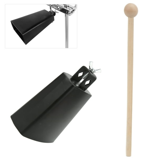 Rockible Cencerro De Mano Con Palillo - Instrumento Musical De Percusión Para Niños, Juguete Educativo Con Mango De Madera, Sonido Claro Y Brillante, Ideal Para Regalar Y Mejorar Coordinación