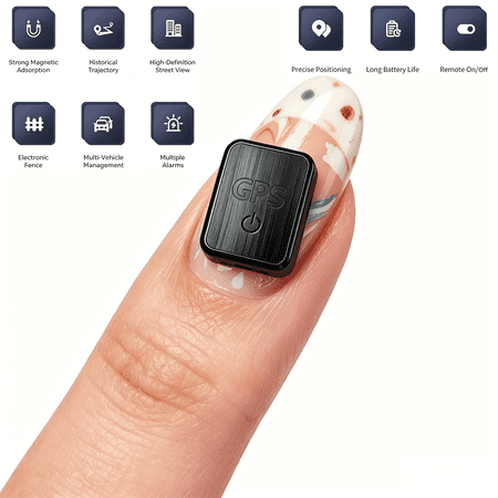 Tiny Hidden 4G Magnetic GPS Tracking Device Long Standby Real-Time Location Locator with Remote Audio Monitoring for Vehicles, Elderly, Kids, Pets, Luggage & Business Assets Anti-Lost Use