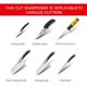thumbnail image 2 of Electric Knife Sharpener Scissors Automatic Knife Sharpening Machine for Home Kitchen, 2 of 5