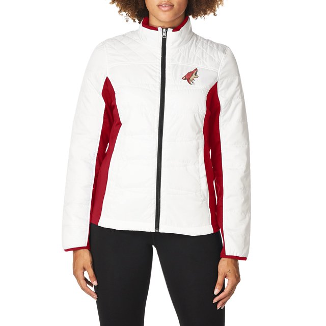 G-III Veste à Fermeture Éclair Complète pour Femmes Grand Slam, Blanc, TTG