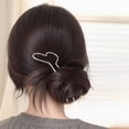 thumbnail image 2 of Metal Hairpin – Modern Minimalist, Hair Stick, For Bun – For Women – 1pc, 2 of 7