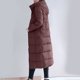 thumbnail image 4 of Chaquetas y abrigos casuales de manga larga con capucha, chaqueta de invierno para mujer con capucha, cintura y abrigo, abrigos exteriores lisos de manga larga con bolsillo, abrigo para mujer, 4 of 4