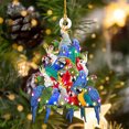thumbnail image 2 of Merry Christmas Ornaments Wooden Hanging Baubles Xmas Tree Pendants Figurines Dog Shark Dolphin Parrot Pendant Decoration, 2 of 19