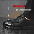 thumbnail image 3 of ulogu Men's Slip Resistant Shoes, Waterproof Oilproof Lightweight Non Slip Shoes for Men, Chef Restaurant Work Shoes (Men Size 7, Black), 3 of 9
