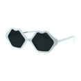 thumbnail image 2 of Womens Plastic Kissing Lip Shape Hippie Lolita Sunglasses White, 2 of 4