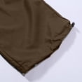 thumbnail image 4 of Hpapadks Pants for Women Summer Vintage Street Style Solid Multi Pockets Loose Fit Cargo Parachute Pant Slacks for Women Brown M, 4 of 7