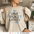 thumbnail image 4 of Hanukkah Sweatshirt, Love Peace Latkes, 4 of 7