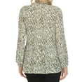 thumbnail image 3 of White Mark Women's Printed Peasant Chiffon Blouse, 3 of 6