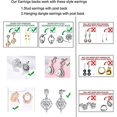 thumbnail image 4 of 3 Pairs Earring Lifters, Earring Backs Lifters Support, Hypoallergenic Earring Backs For Heavy Earring, 4 of 4