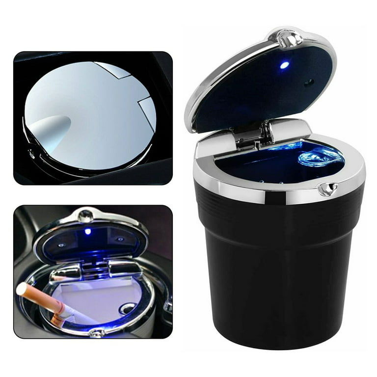 7932 Car Cupholder Travel Ashtray with Lid and LED Light, Portable wit –  Sky Shopy