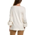 thumbnail image 2 of Anne Klein womens  Embellished Sweater, m, White, 2 of 2