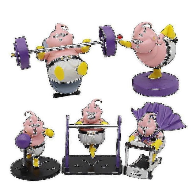 Majin Buu Figure Toys Anime Action Figure Model Gifts Collectible Figurines For Kids 10cm Set Of 5