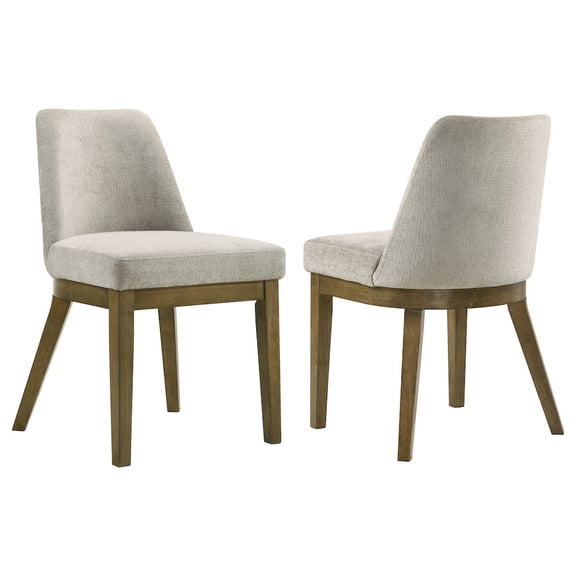 Plethoria Home Bryant Light Tan Upholstered Dining Side Chair (Set of 2)