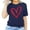 Navy, variant on Tbopshirt Valentine's Day T-Shirts for Women Tees,Plus Size Womens Tops,Women Valentines Day Short Sleeve Heart Printed T-Shirt Novelty Graphic S-XXXL