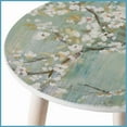thumbnail image 3 of Two-Piece Nature-Inspired MDF Coffee Table Set – Painted Cherry Blossom Tops, 3-Leg Design for Living Room/Bedroom, 3 of 5