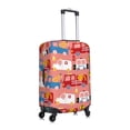 thumbnail image 3 of Daiia Cartoon with Traffic Elements Luggage Cover, Thickened Washable Travel Luggage Covers, Elastic Unique Baggage Covers for 18-20 inch Luggage-Small, 3 of 9