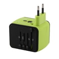 thumbnail image 4 of Matsuzay de pared con 4 puertos Convertidor universal Adaptador de viaje multifuncional internacional Accesorios de estación de carga Electrónica Verde, 4 of 6