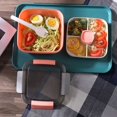 thumbnail image 2 of 1100ml 1500ml Portable Lunch Box Container 2 Layer Grid Salad Bowl Bento Boxes Salad Bowls Lunch Box Lunch Container for Food Green 1100ml, 2 of 6