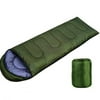 New Portable Foldable Lightweight Insulated Camping Envelope Sleeping Bag For Outdoor -GREEN