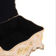 thumbnail image 2 of Vintage Jewelry Box European Style Exquisite Velvet Liner Zinc Alloy Trinket Organizer for Anniversary Golden White, 2 of 3