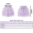 thumbnail image 4 of Littleforbig Women's Mesh Tulle Puffy Petticoat Tutu Ballet Bubble Short Ballerina Skirt 2XL Purple, 4 of 10