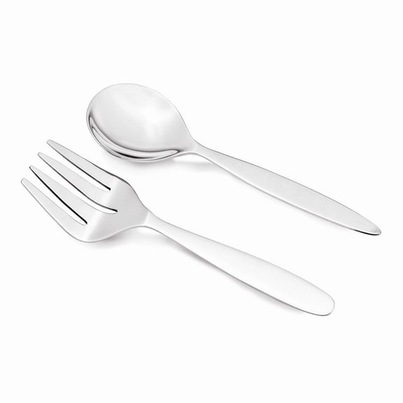 Sterling Silver 2-Piece Baby Spoon and Fork Set QGL4926