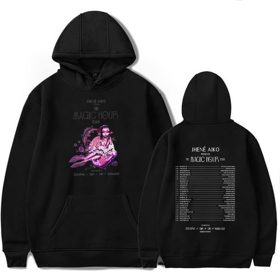 Jhené Aiko The Magic Hour 2024 Tour Merch Hoodies Popular Graphics Unisex Trendy Casual Streetwear