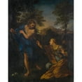 thumbnail image 2 of Follower of Pietro da Cortona 20x24 Black Ornate Framed Double Matted Museum Art Print Titled: Noli and Rangere, 2 of 5