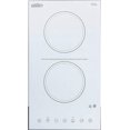 thumbnail image 1 of Summit Appliance CR2B15T2W 115V 2-Burner Radiant Cooktop in White Ceramic Schott Glass Surface with Digital Touch Controls, Automatic Shutoff, 9 Power Levels, Designed for Built-in Installation, 1 of 6