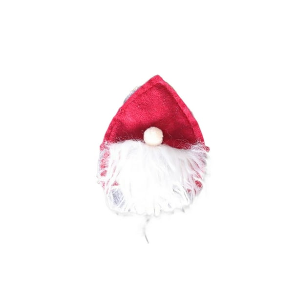 Bewildely Soportes para cubiertos de Navidad, soporte para cubiertos de dibujos animados, telas no tejidas, cuchara, tenedor, bolsa, cena, Kits de decoración para fiestas Rojo