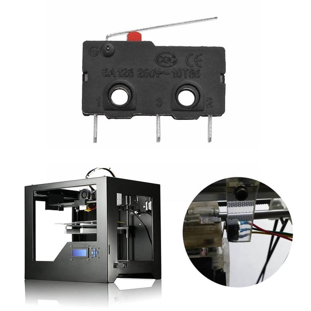 Interruptor de límite 3Pin N/O N/C 5A 250V AC KW11-3Z Micro interruptor para impresora 3D