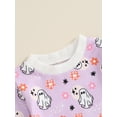 thumbnail image 5 of Musuos Baby Girls Halloween Romper 3 6 12 18Months Long Sleeve Crew Neck Ghost/Pumpkin Print Bodysuit Newborn Spring Fall Playsuit, 5 of 9