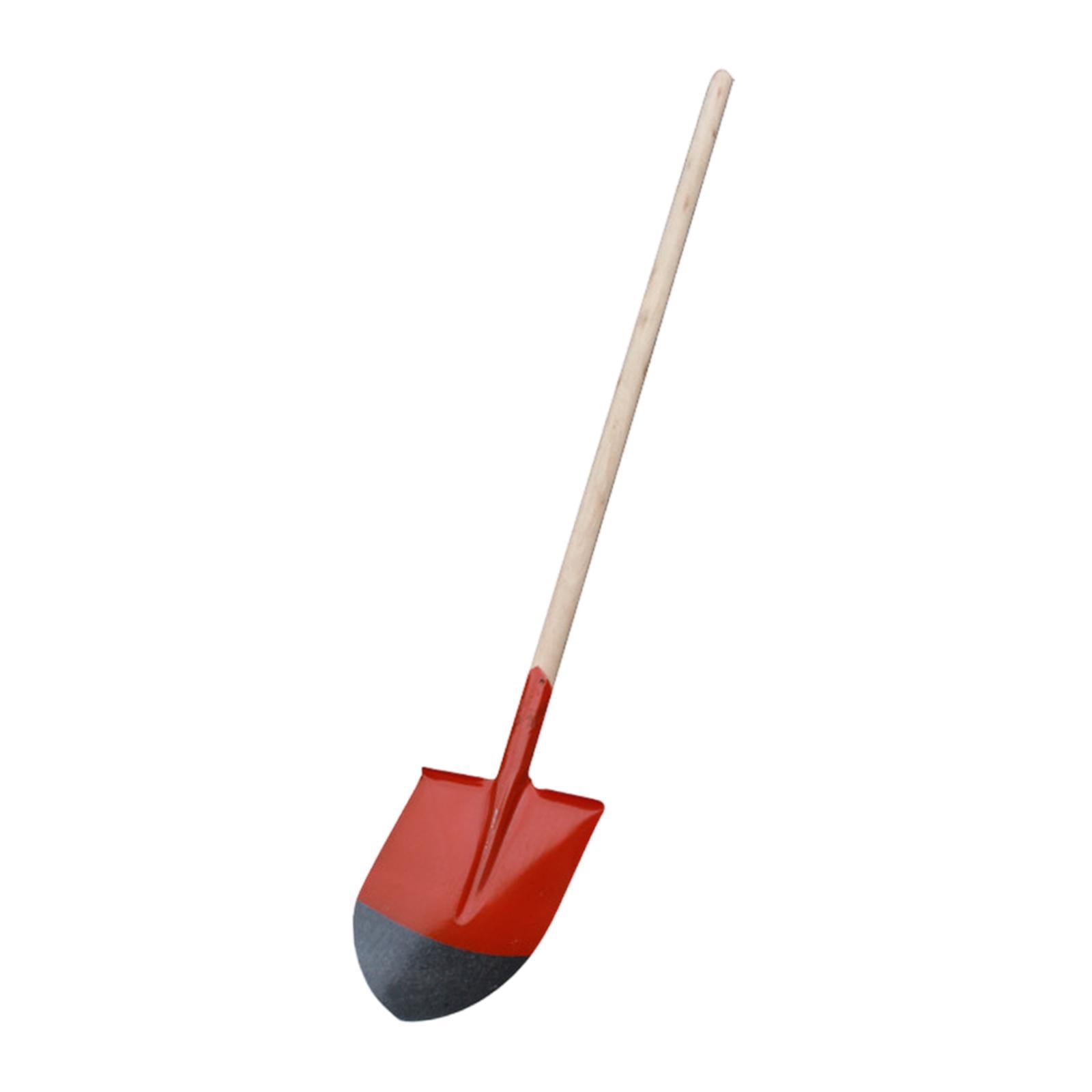 koolsoo Garden Spade Planting Spade with Wood Handle Heavy Duty Hand Digging Shovels Garden Digging Tools for Moving Seeding Lawn Yard 42.5x22.7cm