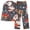 Gray, variant on Lorytime Christmas Pjs Set Women Long Sleeve Santa Claus Collared Tops Elastic Waist Pants Holiday Sleepwear Gift