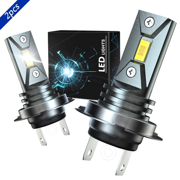 H7 LED Headlight Bulb for 2015-2018 Yamaha YZF-R3 High/Low Beam 6000K White Fanless 2x