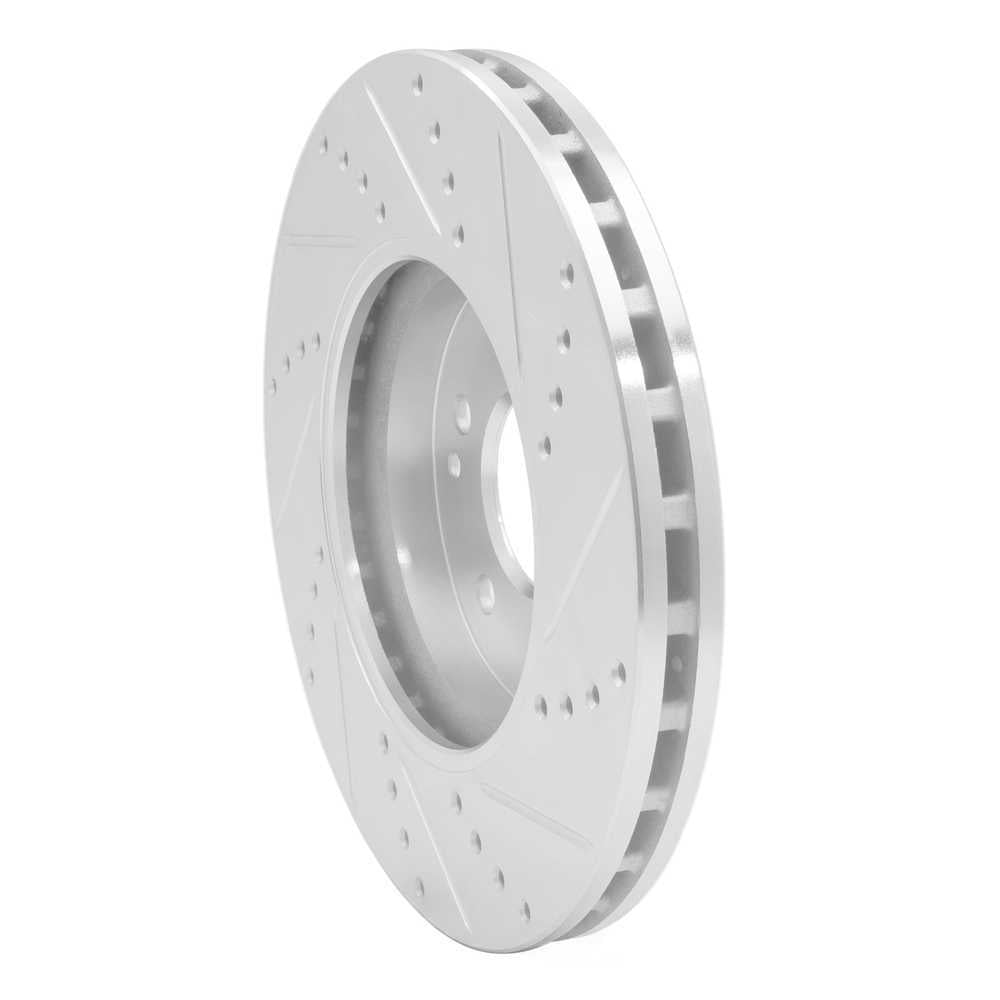 Dynamic Friction Company 631-63048L DFC Brake Rotor - Drilled And Slotted - Silver