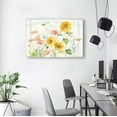 thumbnail image 4 of Flower Canvas Wall Art Farmhouse Flower Reeds Canvas Pictures Rustic Yellow Pink Blue Floral Blossom Canvas Painting Vintage Botanical Artwork for Living Room Bedroom Home Office Wall Decor 16" X 12", 4 of 6