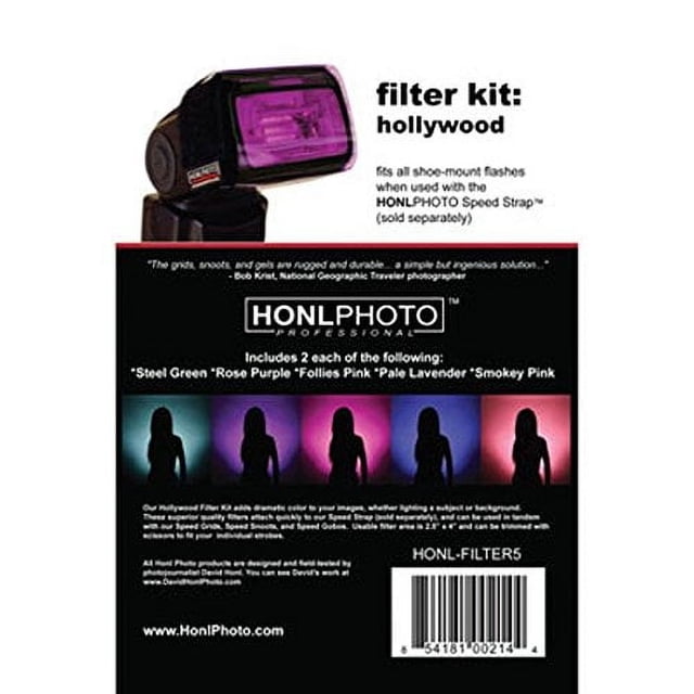 Kit de Filtros de Gel para Corrección de Color Honlphoto Hollywood 6 Colores