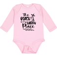 thumbnail image 3 of Inktastic Spring Break the Beach is My Happy Place Boys or Girls Long Sleeve Baby Bodysuit, 3 of 5