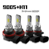 For Chevy Silverado 1500 2500 2007-2015 LED Headlight Combo Bulbs 6000K High&Low Beam White